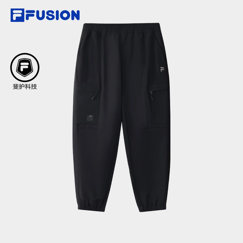 FILA FUSION斐乐户外运动束脚男士休闲工装长裤秋冬季T11M543802F
