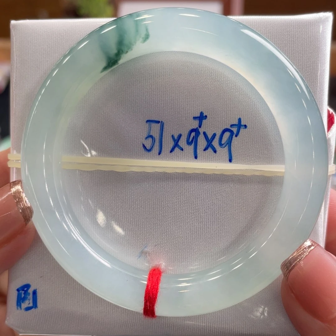 翡翠手镯未镶嵌51 圆条 超强推