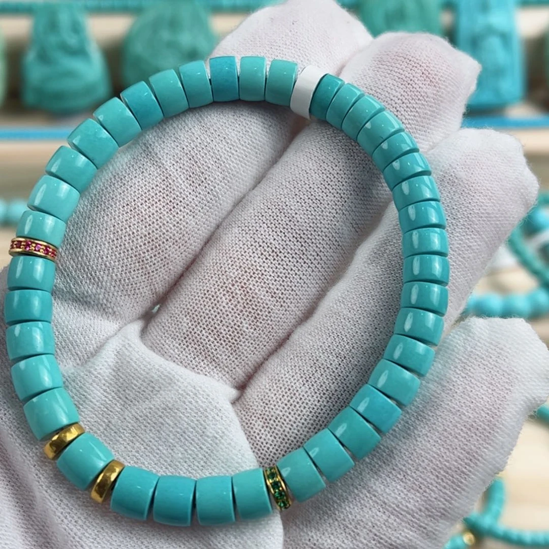 未镶嵌绿松石尺寸6.6mm