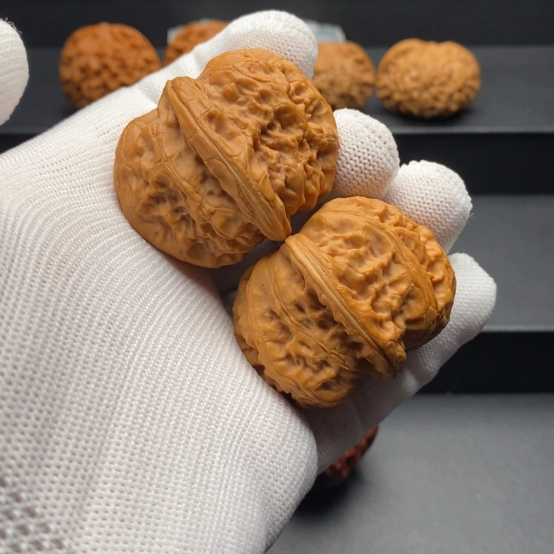 文玩核桃把件45尺全品平谷元宝