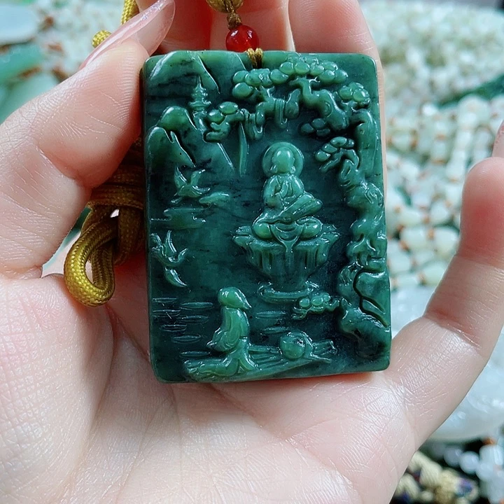 和田玉未镶嵌挂件