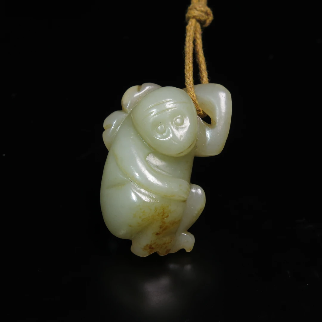 清代玉猴/MZ537591/和田玉/民族文物