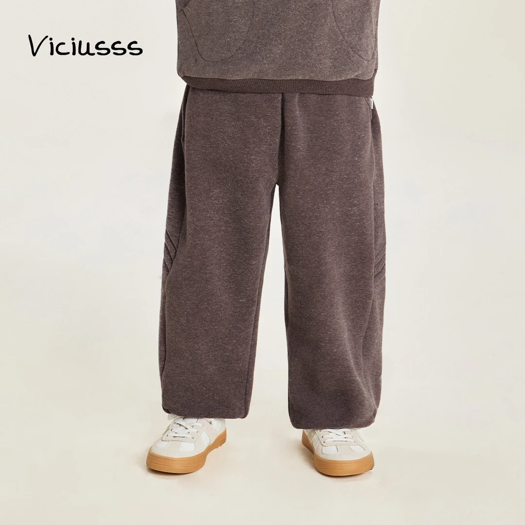 viciusss丸社男童秋季裤子2025新款春秋儿童休闲裤长裤男孩灯笼裤