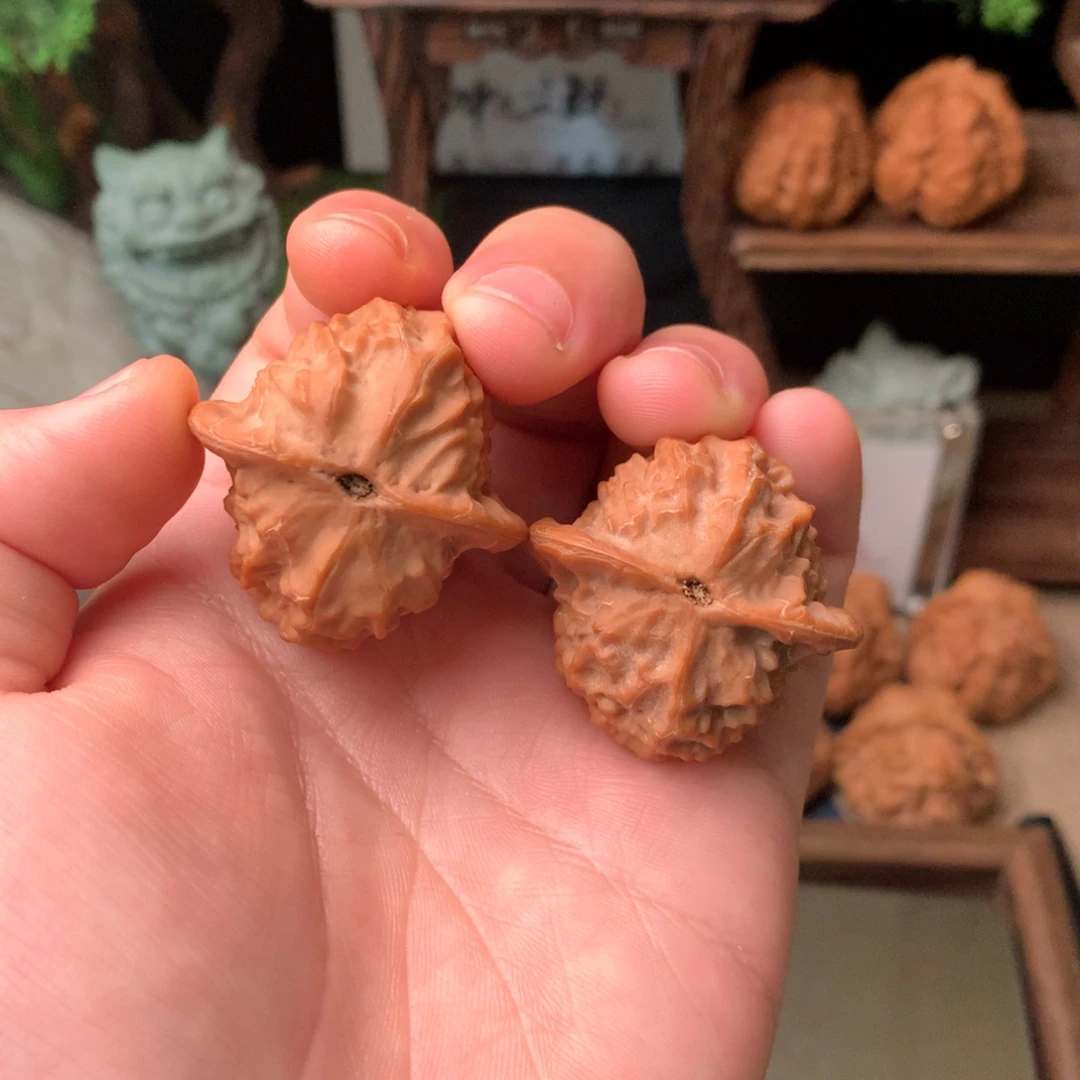 文玩核桃把件38尺寸瓷娃娃