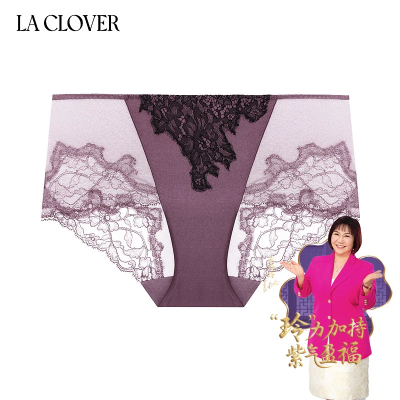 兰卡文(LA CLOVER)法式漫游系列中腰平角裤LC23XW1