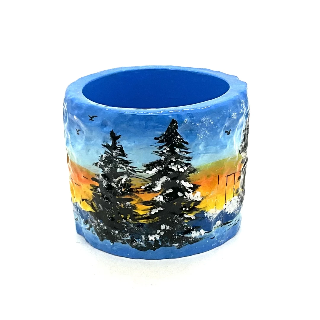 PM 王甜心笔筒摆件 手工制作上色 石膏摆件 仅一件