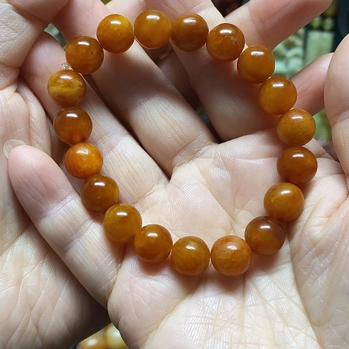 蛇纹石玉未镶嵌手链