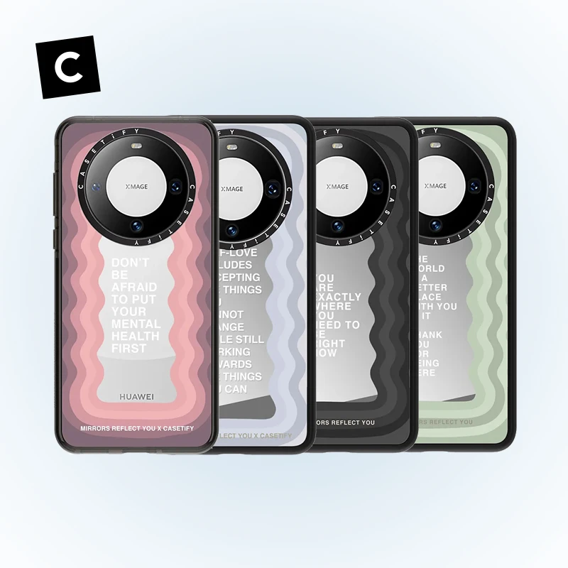 【笑笑】CASETiFY标语 适用于Huawei Mate 60/70/Pocket2系列手机壳