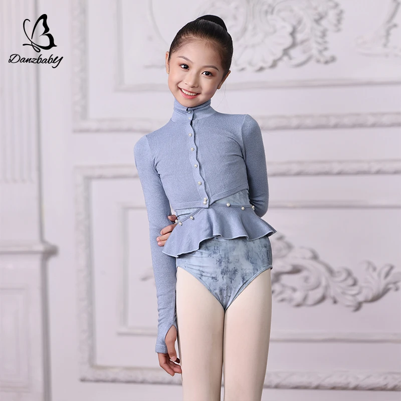 danzbaby芭蕾舞服针织上衣春夏保暖上衣毛衣可两穿高领长袖BAS23