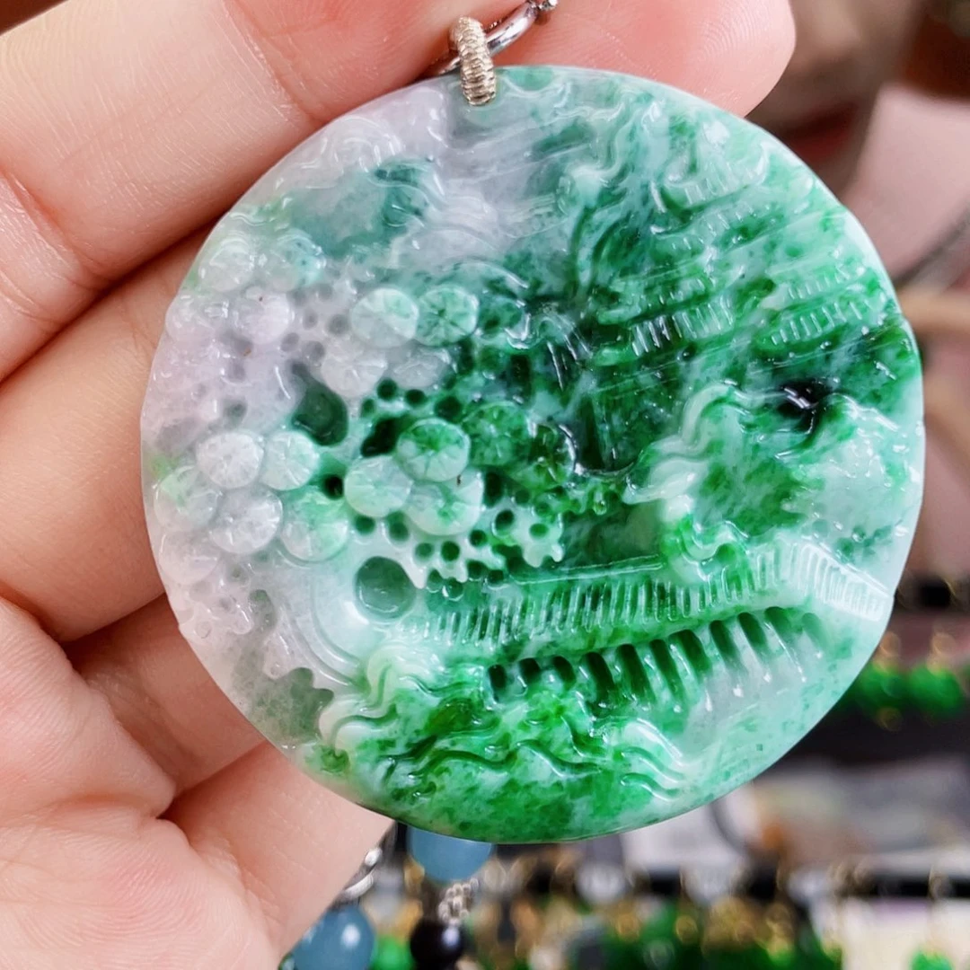 翡翠未镶嵌耳饰饰品