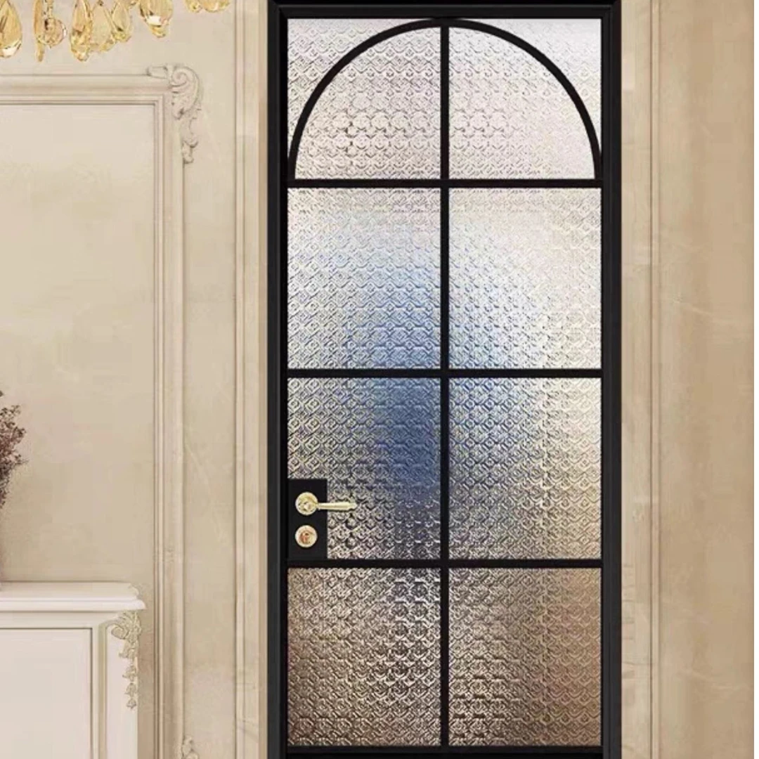 法式复古卫生间玻璃门定制室内浴室隔断门厨房卧室阳台平开门定制