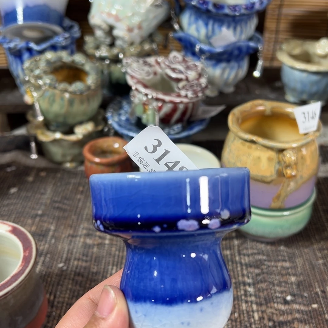 红陶景德镇手工花盆