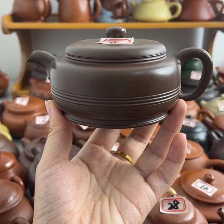 茶壶紫砂250cc紫泥半手