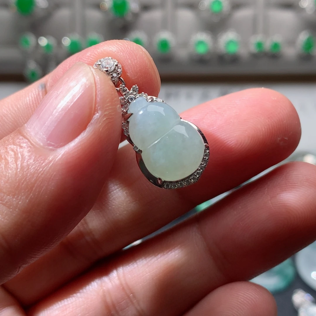 颈饰未镶嵌翡翠天然翡翠