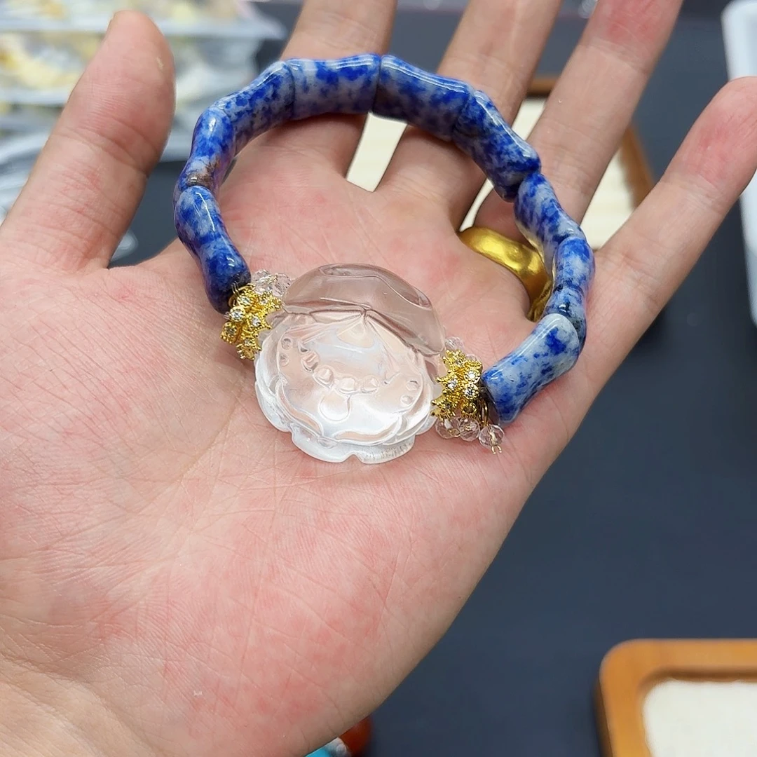 手链水晶未镶嵌蓝点手牌