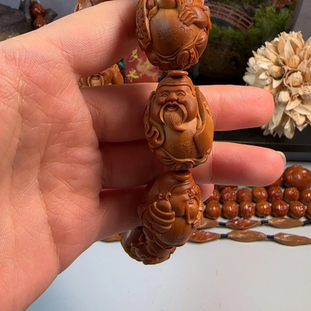 橄榄核手串/手链志权 23八宝财神