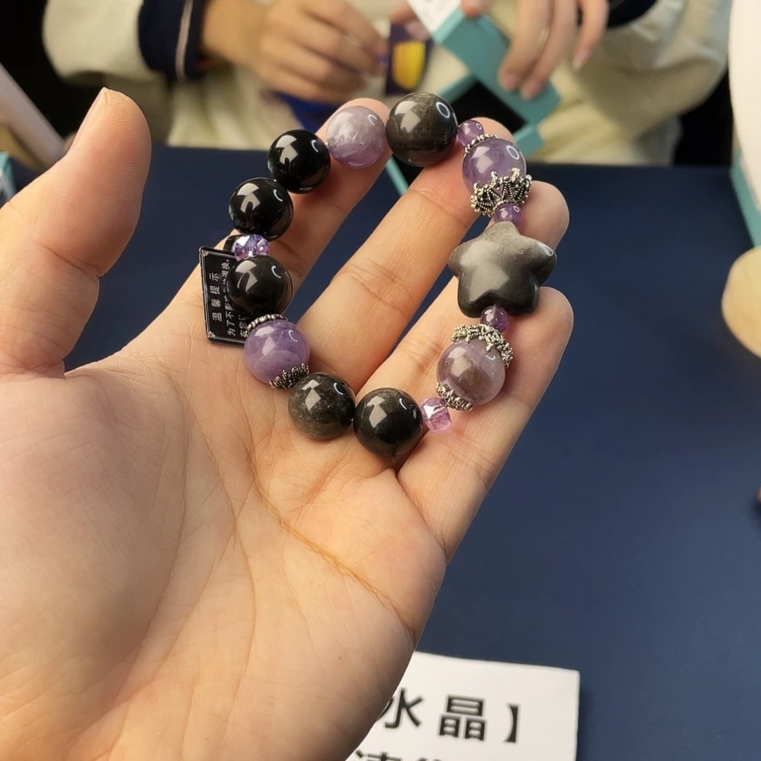 水晶银S925镶嵌手链