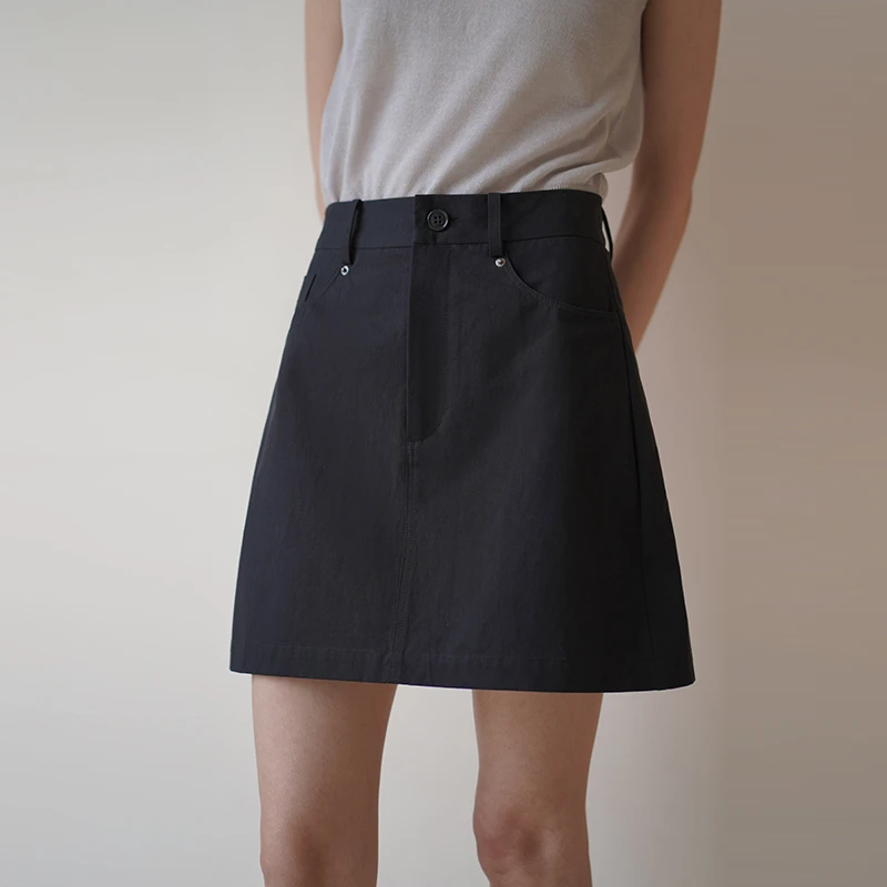 【女装优选】哈齿小姐A字半身裙小个子显瘦高腰短款裙20ZZ2502489Q