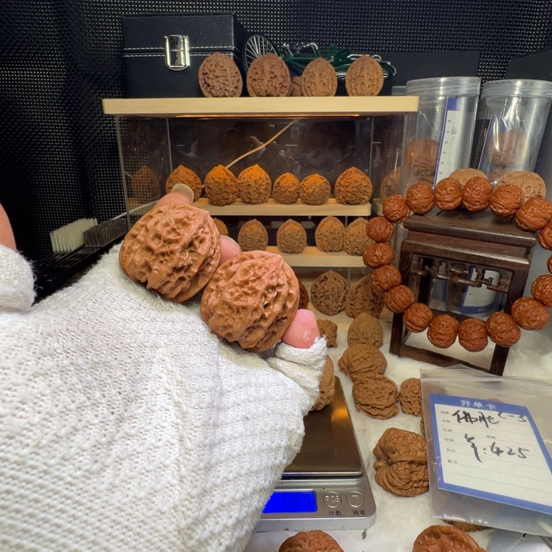 桃核把件大***药磐石麻核桃