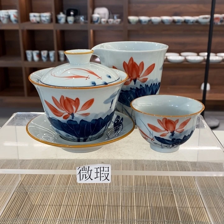 釉下老陶泥手工绘制