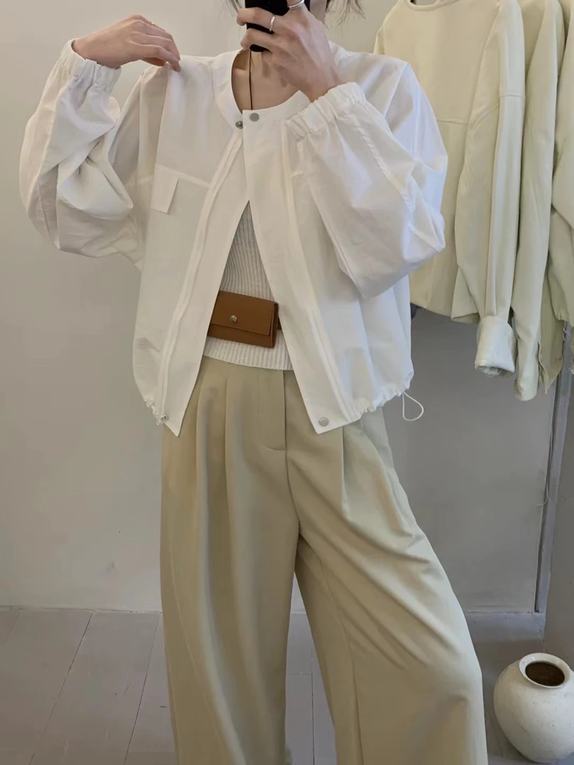 08595 衣长56 简约休闲时尚百搭女上衣