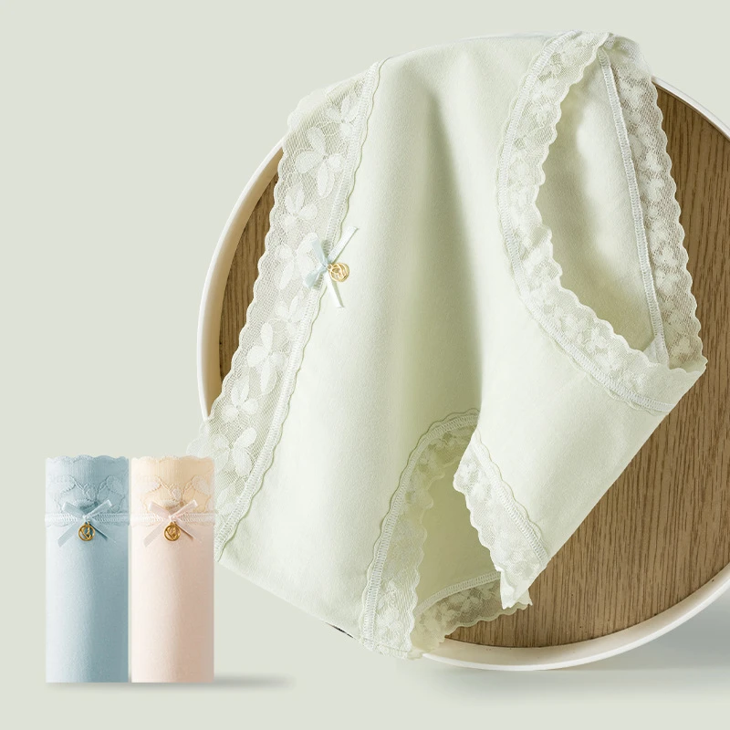 【五条装】涵内冰淇淋香氛凉感超薄内裤女聚乳酸A抑菌加长裆欧若风