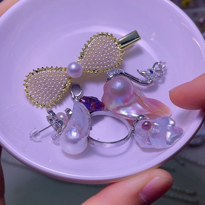 淡水珍珠颈饰合金18