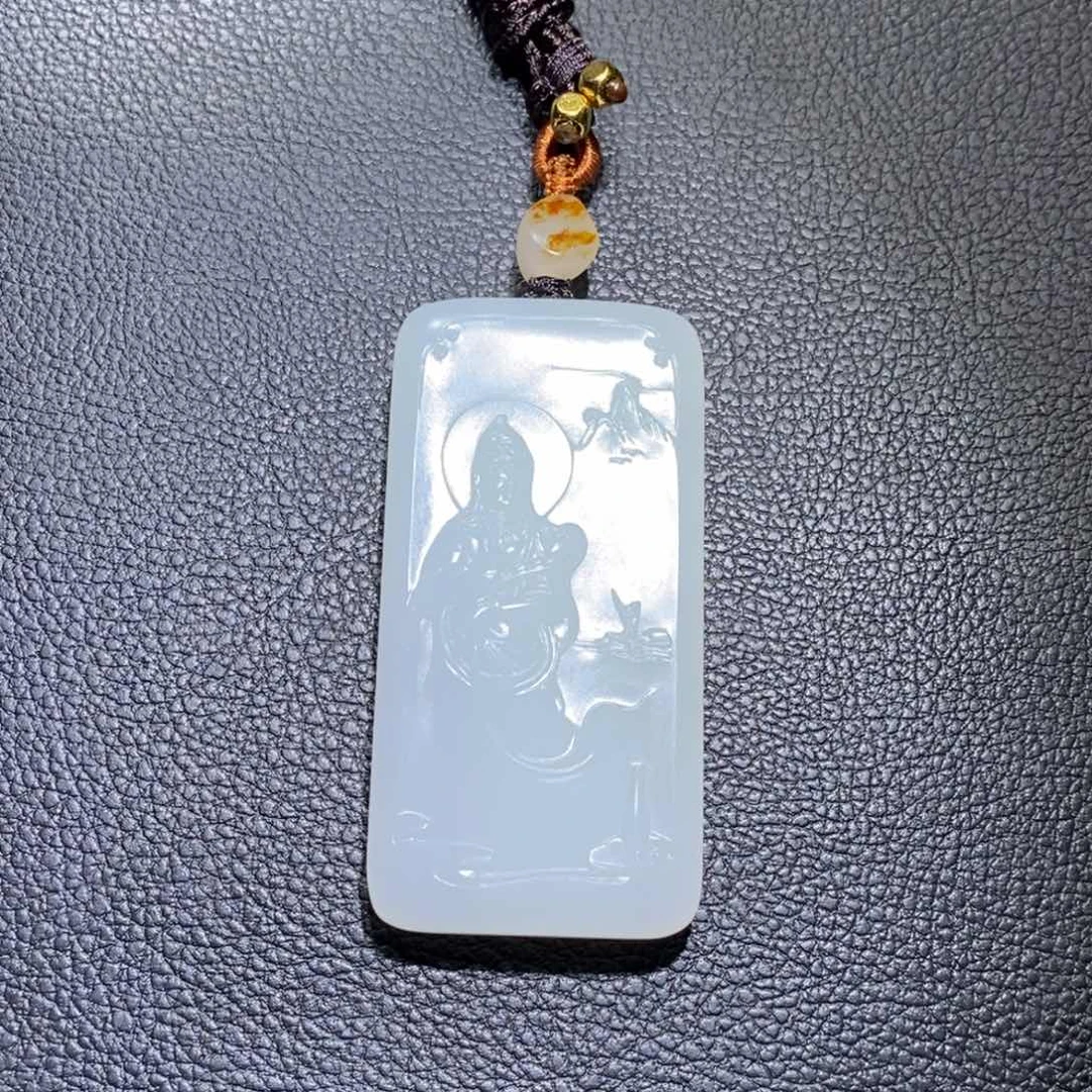 和田玉颈饰未镶嵌大***理