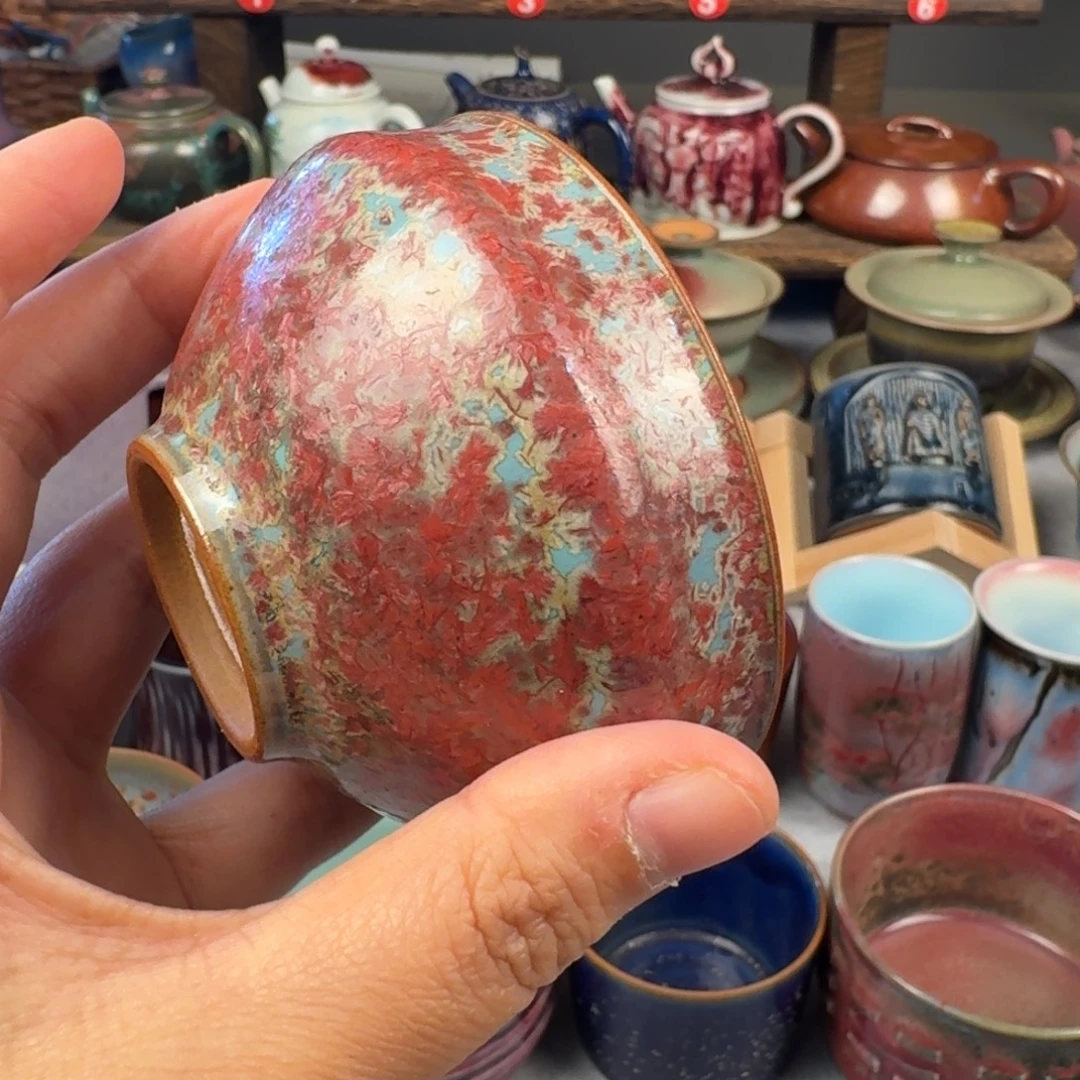 瓷片钧瓷单杯钧瓷单杯钧瓷单杯