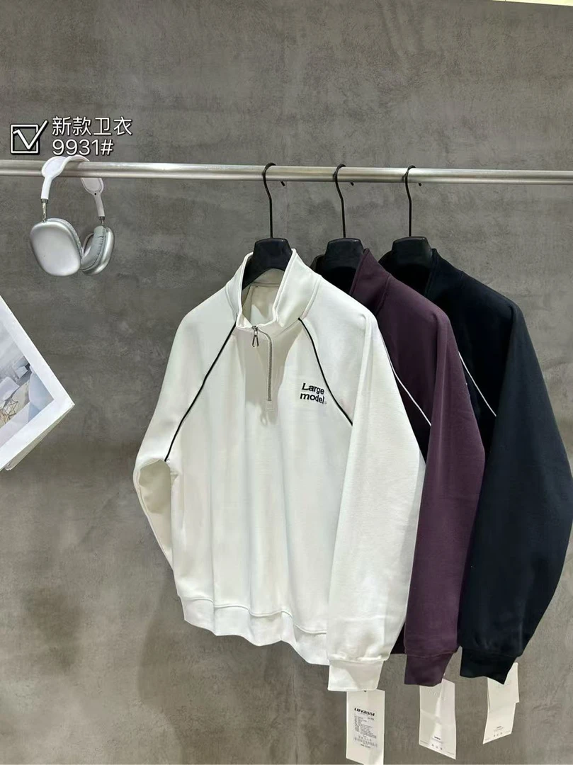 527 素劲2 秋冬季高品潮牌男女立领刺绣标百搭卫衣 WYL9931