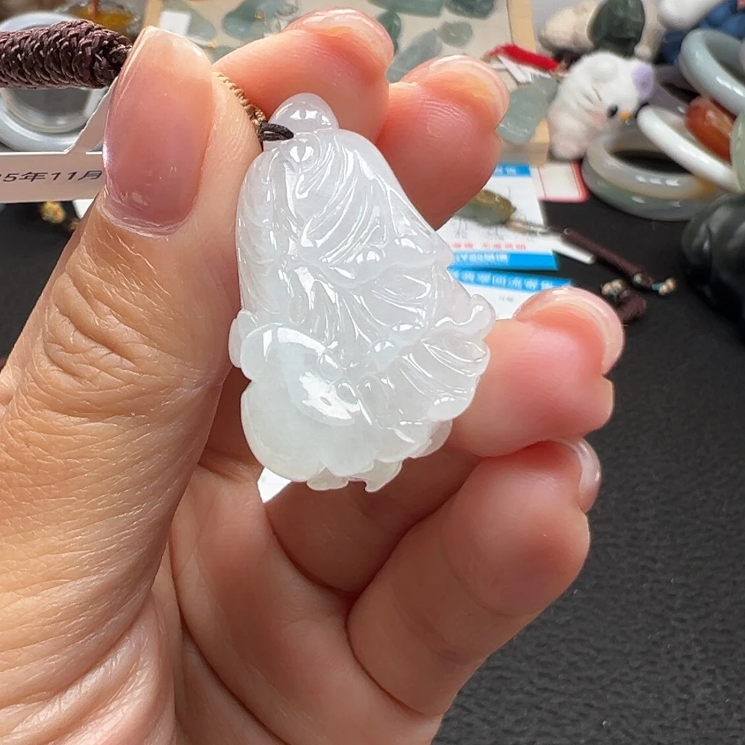 翡翠未镶嵌颈饰天然A货缅甸翡翠