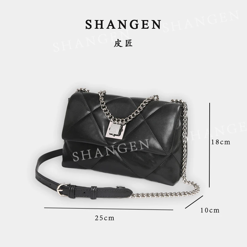 【南沙瑞熙】BF-66080-黑色-轻奢时尚女士新款手提斜挎包