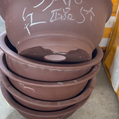 紫砂花盆紫砂处理5个