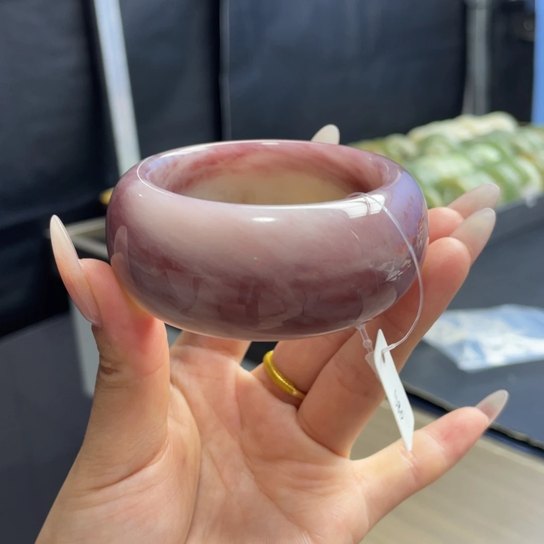未镶嵌手镯石英岩玉风****1