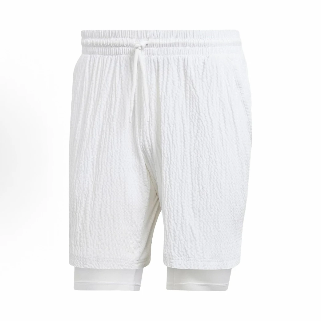 adidas SS23 英国网球大满贯系列纯色短裤休闲运动套装男款IA7101