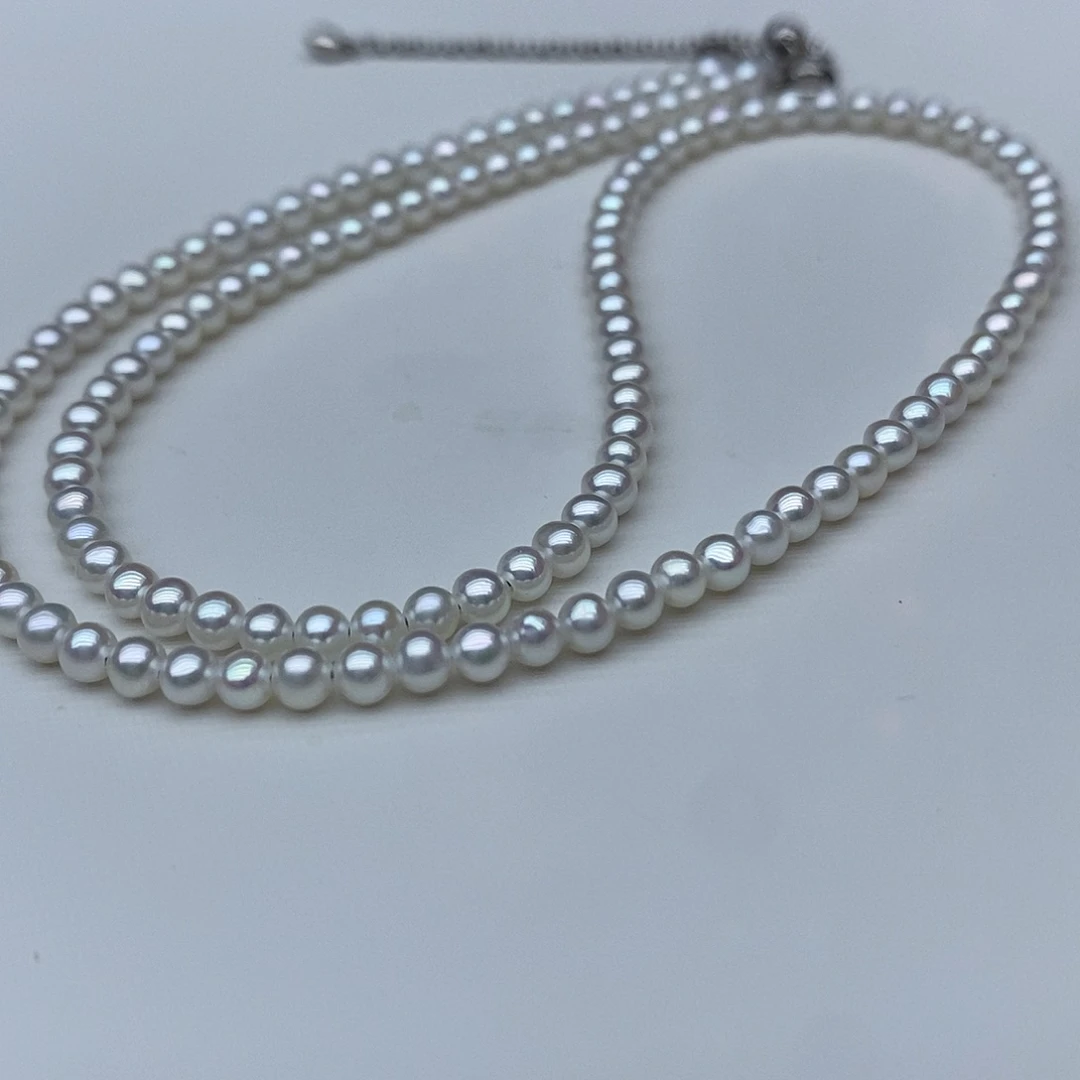 淡水珍珠颈饰银S925镶嵌
