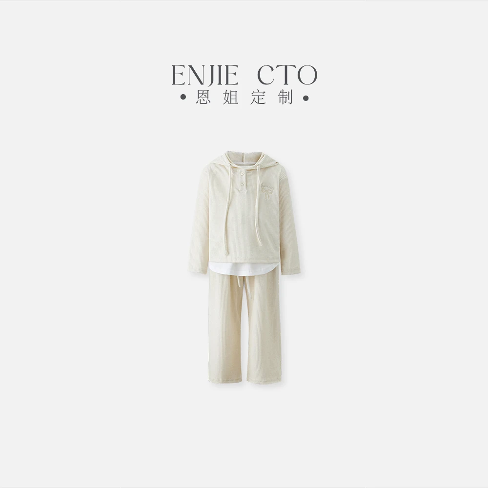 【恩姐定制】春季童装厚款女童长袖套装ENCK31101