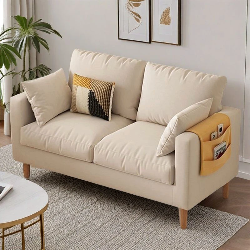 2025新款简约科技布艺沙发小户型出租房公寓客厅服装店网红奶茶店