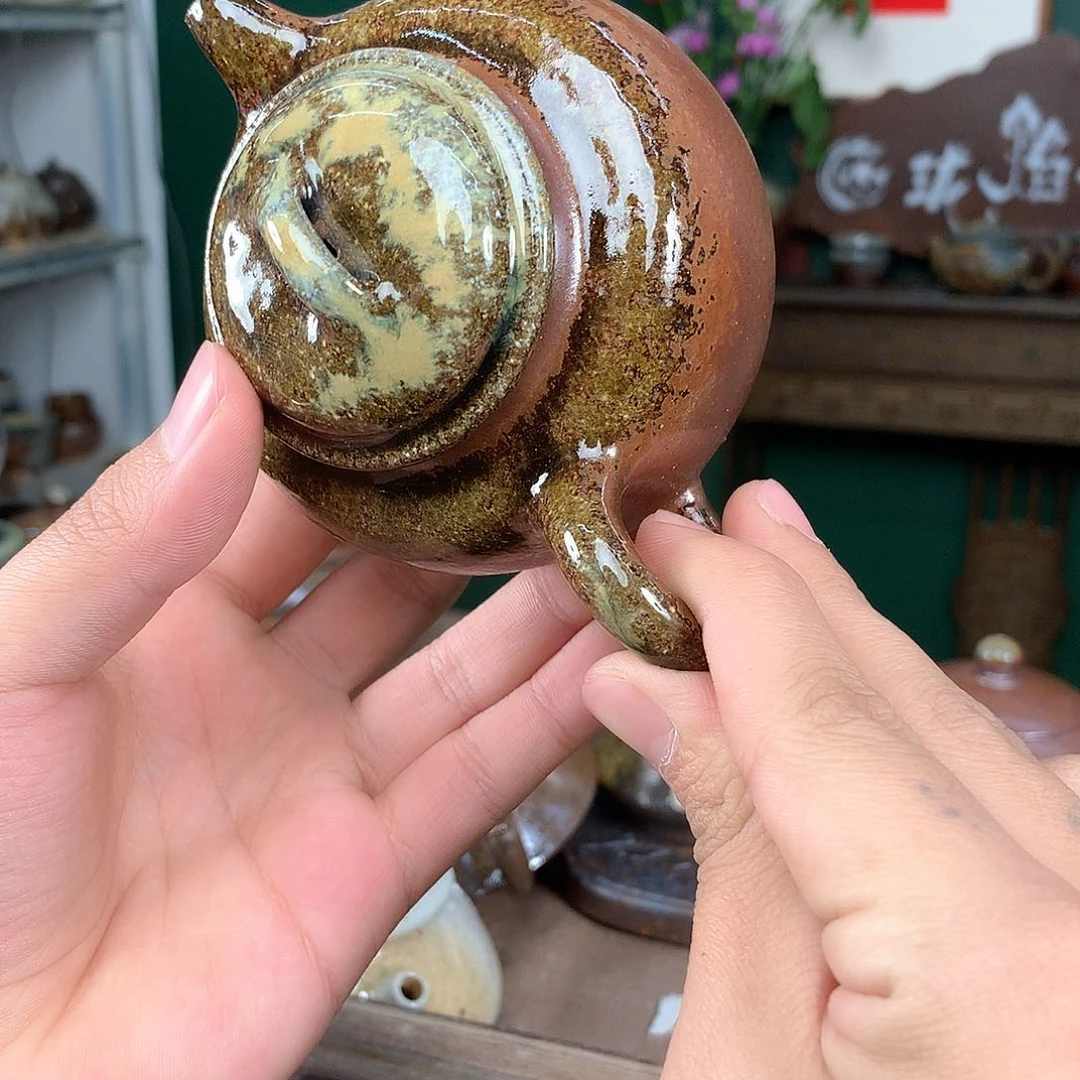 紫砂柴烧纯自然柴烧