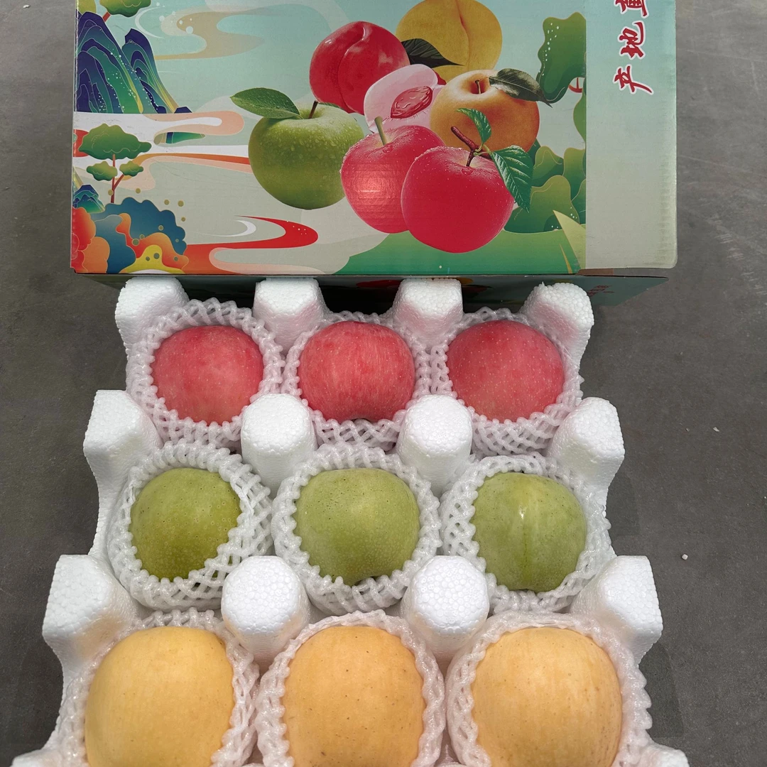 DIYIHAPPY/蒂一幸府烟台黄金维纳斯王林红富士产地直发三拼苹果