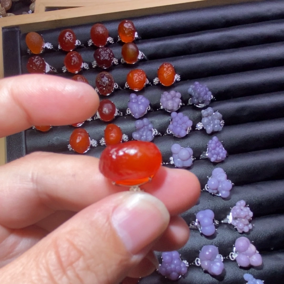 半***义玛瑙/玉髓合金手链