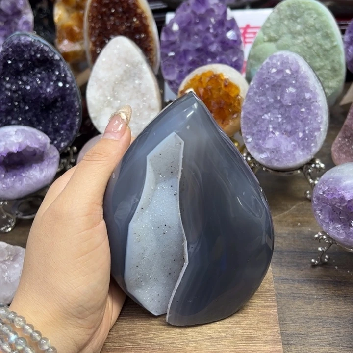 水晶摆件未镶嵌水晶一*桃