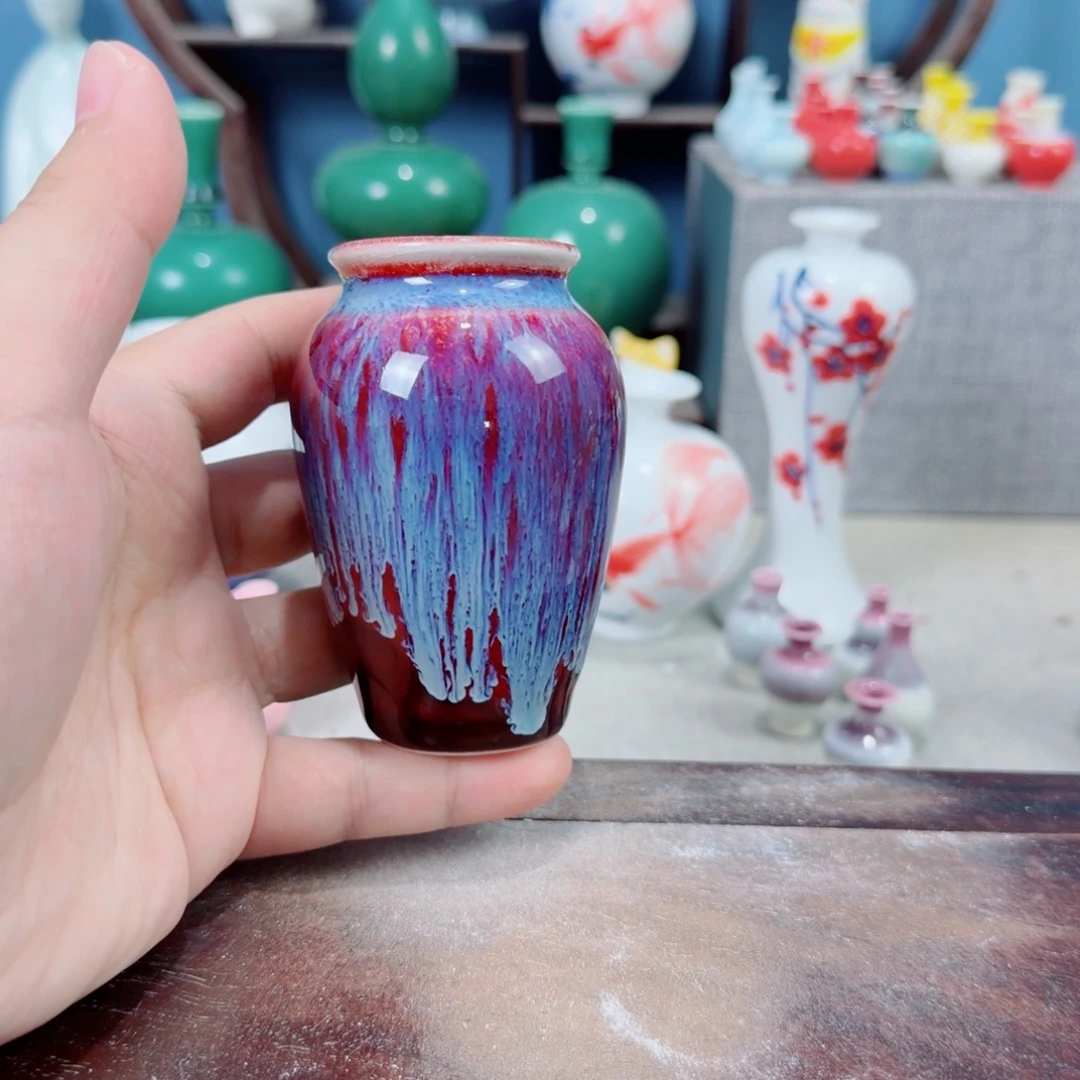 陶瓷手工小花器摆件