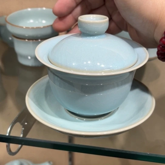 瓷片陶瓷茶具汝瓷茶具