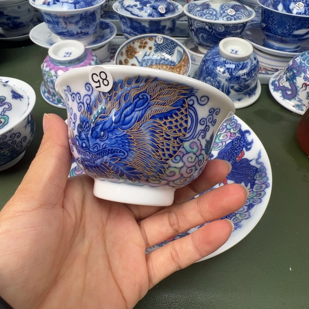 陶瓷景德镇纯手工纯手绘茶具木木85