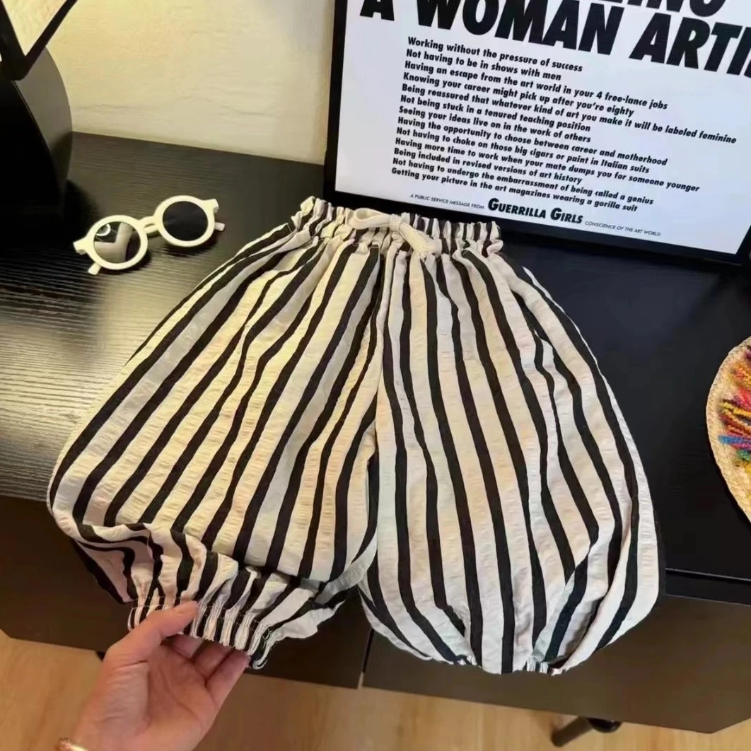 2025新款夏季儿童哈伦裤男童女童外穿灯笼裤帅气宽松休闲防蚊裤