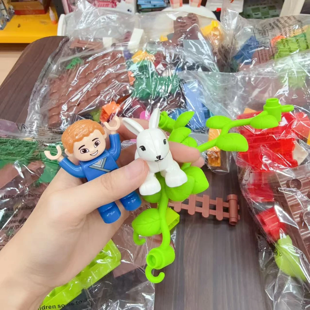 拍1发3！会重复！出口高品质大颗粒积木彩袋益智科学（碰撞刮痕勿找