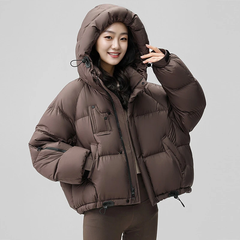 6571羽绒服女款高端女装短款白鸭绒韩版平湖面包服高级感外套大码