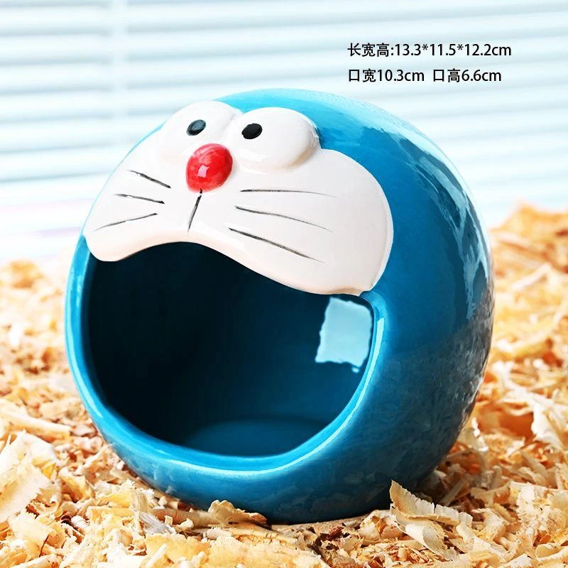 仓鼠陶瓷窝夏凉冬暖日用品躲避金丝熊降温用品侏儒冰屋装饰仓鼠窝