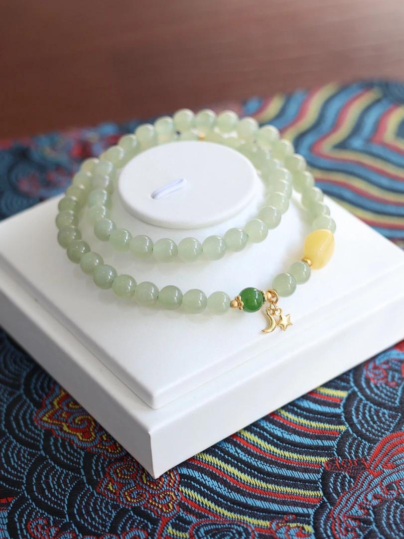 和田晴水双圈手串 尺寸6mm